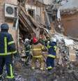 Destruição provocada por bombardeio russo em Kharkiv, na Ucrânia  Foto: EPA / Ansa - Brasil