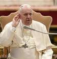 Papa Francisco durante audiência geral no Vaticano, em 16 de março  Foto: ANSA / Ansa - Brasil