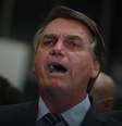 Foto mostra o presidente Jair Bolsonaro (PL) durante um de seus discursos.  Foto: Imagem: Reprodução/André Borges / Alma Preta