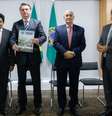 Pastores Gilmar e Arilton em uma das quatro reuniões com Bolsonaro  Foto: Carolina Antunes/PR