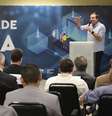 Prefeito do Rio de Janeiro, Eduardo Paes, em evento "Criptoatividade Carioca"   Foto: Reprodução/ Twitter / Tecnoblog