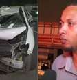 Motorista de aplicativo que dirigia carro com Rodrigo Mussi afirmou ter cochilado  Foto: TV Globo