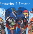 Garena lança chinelos de Free Fire em parceria com Ipanema  Foto: Divulgação / Ipanema