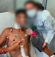 Jovem que teve barriga aberta em praia do ES volta a ser internado  Foto: Reprodução/A Gazeta