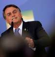 Jair Bolsonaro durante cerimônia em Brasília   Foto: Adriano Machado / Reuters