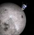 Ilustração da Luna 3, a sonda soviética que capturou as primeiras imagens do lado oculto da Lua em 1959  Foto: Science Photo Library / BBC News Brasil