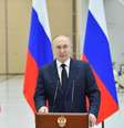 O presidente da Rússia, Vladimir Putin, em discurso em 12 de abril  Foto: ANSA / Ansa - Brasil