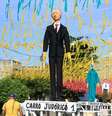 'Putin' é malhado em evento religioso em Belém  Foto: Prefeitura de Belém