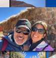A cara da felicidade: Bonner e Natasha no Chile  Foto: Instagram