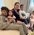 Via rede social, Cristiano Ronaldo comunica que Georgina Rodríguez e filha já estão em casa.  Foto: Reprodução/Instagram / Estadão