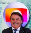 Será que Bolsonaro riu da queda de lucro da Globo?  Foto: Fotomontagem: Blog Sala de TV