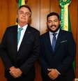Bolsonaro com o youtuber e empresário João Salas, um dos organizadores da manifestação em Brasília.  Foto: Reprodução Instagram @joaosalasoficial / Estadão