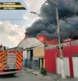 Incêndio atinge galpão na Zona Norte de São Paulo  Foto: Reprodução/Twitter
