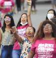 Marcha das mulheres em Solânea (PB) teve como principal tema a oposição à construção de um complexo de energia eólica na região.  Foto: Flavio Costa/ASPTA / BBC News Brasil