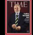 Ex-presidente Lula foi capa da revista 'Time'  Foto: Foto / Reprodução / Ansa - Brasil