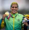 Ana Marcela foi ouro em Tóquio, e destacou importância da representatividade feminina  Foto: Divulgação/COB
