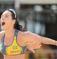 Ágatha planeja retorno à areia, mas quer curtir cada momento da gestação  Foto: Alaor Filho/COB e Saulo Cruz/ Exemplus/ COB