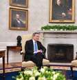 Draghi se reuniu com o presidente dos EUA na Casa Branca  Foto: Ansa / Ansa - Brasil