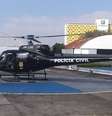 Helicóptero durante operação em São Paulo; aeronave passou por manutenção e fez transporte de coração do litoral para Campinas  Foto: Divulgação / Polícia Civil de SP / Estadão