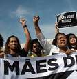 Movimento negro faz ato em frente ao STF  Foto: Matheus Alves / Coalizão Negra Por Direitos / Alma Preta