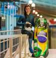 Nicole Silveira é a melhor atleta brasileira da história dos esporte de gelo  Foto:  CBDG