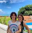 Vera Zimmermann e a namorada, Luciana Ramanzini, em Olinda.  Foto: Instagram/@verazimmermann / Estadão
