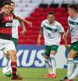 Flamengo e Goiás em duelo válido pelo Brasileiro de 2021 (Foto: Alexandre Vidal / Flamengo)  Foto: Lance!