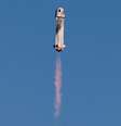 Foguete Blue Origin New Shepard decola do local de lançamento um no oeste do Texas - Dezembro de 2021  Foto: REUTERS/Joe Skipper/File Photo