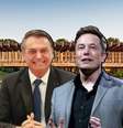 Bolsonaro e Musk se encontram em hotel 5 estrelas no campo  Foto: Reproduções