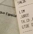 Imagem mostra extrato com cheque especial.   Foto: fdr