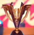 Troféu do Mundial de Free Fire 2022, disputado em Singapura  Foto: Garena / Divulgação