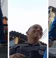 PM sorri durante abordagem truculenta a grupo de jovens em comunidade paulista  Foto: Reprodução/Facebook
