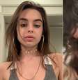 "Foi um susto precisar me esconder", desabafou a atriz  Foto: Reprodução/Instagram