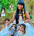 Cada modelo de boneca tem um nome indígena Tikuna  Foto: Arquivo pessoal