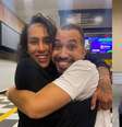 Gil do Vigor e Linn da Quebrada se encontraram e gravaram vídeo fazendo uma dança popular do TikTok.  Foto: Instagram/@linndaquebrada e @gildovigor / Estadão