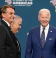 Bolsonaro e Biden na Cúpula das Américas   Foto: Kevin Lamarque / Reuters