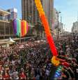 Parada do Orgulho LGBT de São Paulo, na Avenida Paulista, na região central da capital paulista  Foto: 	DANIEL TEIXEIRA / Estadão