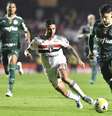 Partida entre São Paulo e Palmeiras na última segunda-feira  Foto: Gazeta Press