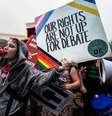 Protesto contra decisão da Suprema Corte que derrubou o aborto legal nos EUA  Foto: Reuters