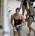 Lia Thomas não poderá participar de competições internacionais após mudança nas diretrizes da natação  Foto: Philadelphia Inquirer/TNS/ABACA via Reuters Connect
