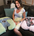 Ashley Ness descobriu estar grávida de um par de meninos e outro de meninas  Foto: GoFundMe