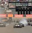 A largada em Silverstone foi marcada pelo acidente forte de Guanyu Zhou   Foto: AFP / Grande Prêmio