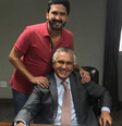 Ronaldo Caiado Filho junto com o pai, o governador Ronaldo Caiado   Foto: Reprodução/Facebook/Ronaldo Caiado