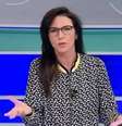 Após questionar acusações de racismo contra Piquet, Glenda Kozlowski pediu desculpas nas redes sociais e durante o 'Show do Esporte', na Band  Foto: YouTube/Esporte na Band