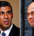 Os ministros das Finanças, Rishi Sunak (à esq.), e da Saúde, Sajid Javid, renunciaram  Foto: BBC News Brasil