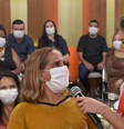 Patrícia Poeta comete gafe no 'Encontro' e faz convidada se emocionar  Foto: Reprodução/TV Globo