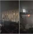 Igreja Ortodoxa Antioquina de Nossa Senhora divulgou imagens dos danos após incêndio na região da Rua 25 de Março  Foto: Igreja Ortodoxa Antioquina de Nossa Senhora/Facebook / Estadão