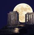 Superlua de Morango vista na Grécia em 2021  Foto: Getty Images / BBC News Brasil