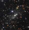 Imagem do aglomerado de galáxias na constelação de Volans no Hemisfério Sul, conhecido pelo nome de SMACS 0723  Foto: NASA/ESA/CSA/STScI / BBC News Brasil