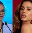 Após declarar voto em Lula, Anitta diz que Marina Silva é sua "presidenta dos sonhos"  Foto: Reuters e Reprodução/Instagram @anitta